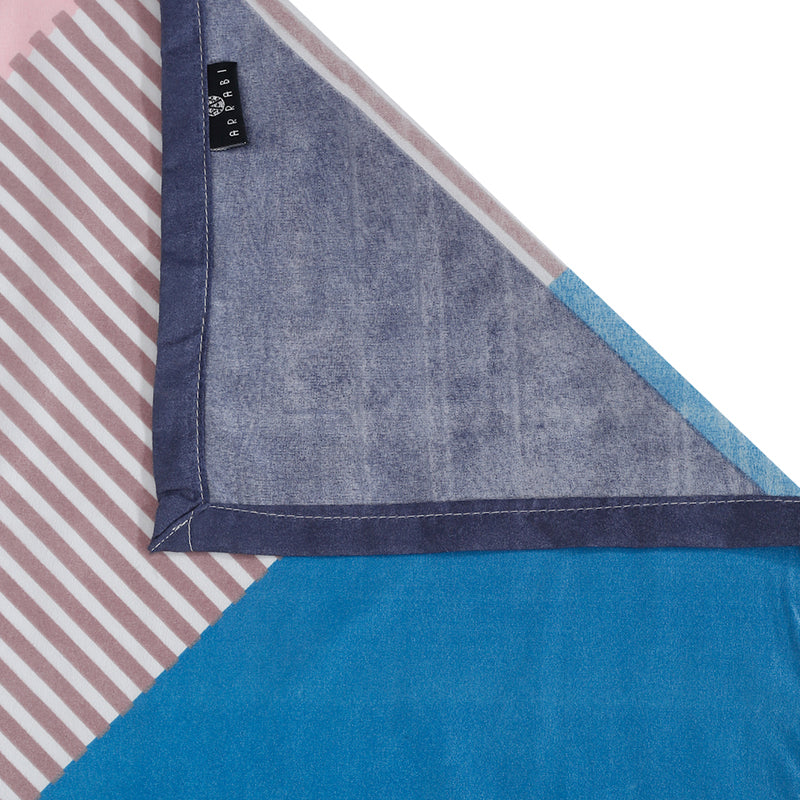 Tile Trace Geometric Bedsheet - 130 GSM media 6