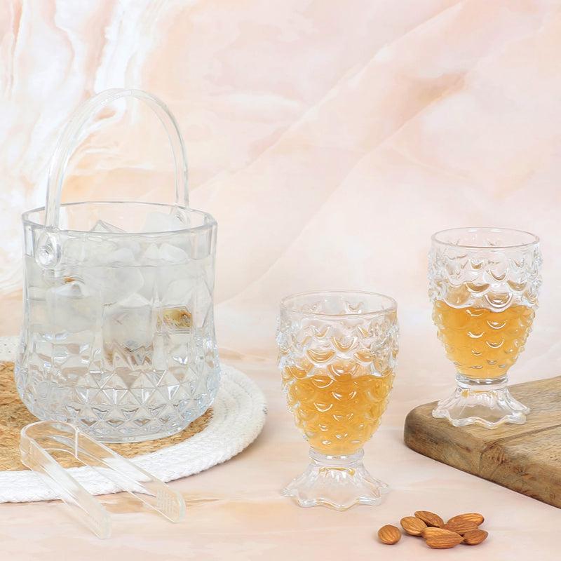 Orrigan 1000 ML Ice Bucket With 140 ML Glass And Tong - Four Piece Set media 4