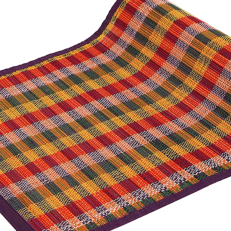 Chequered Zen Bamboo Table Runner - Purple media 3