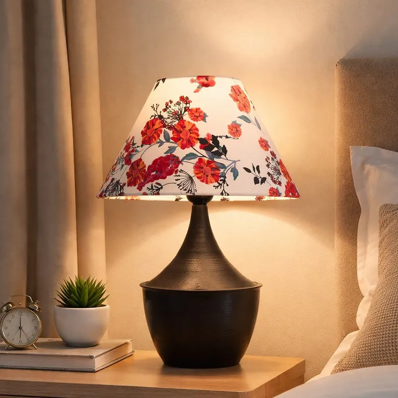 FloralWhisper Light Metal Table Lamp media 1