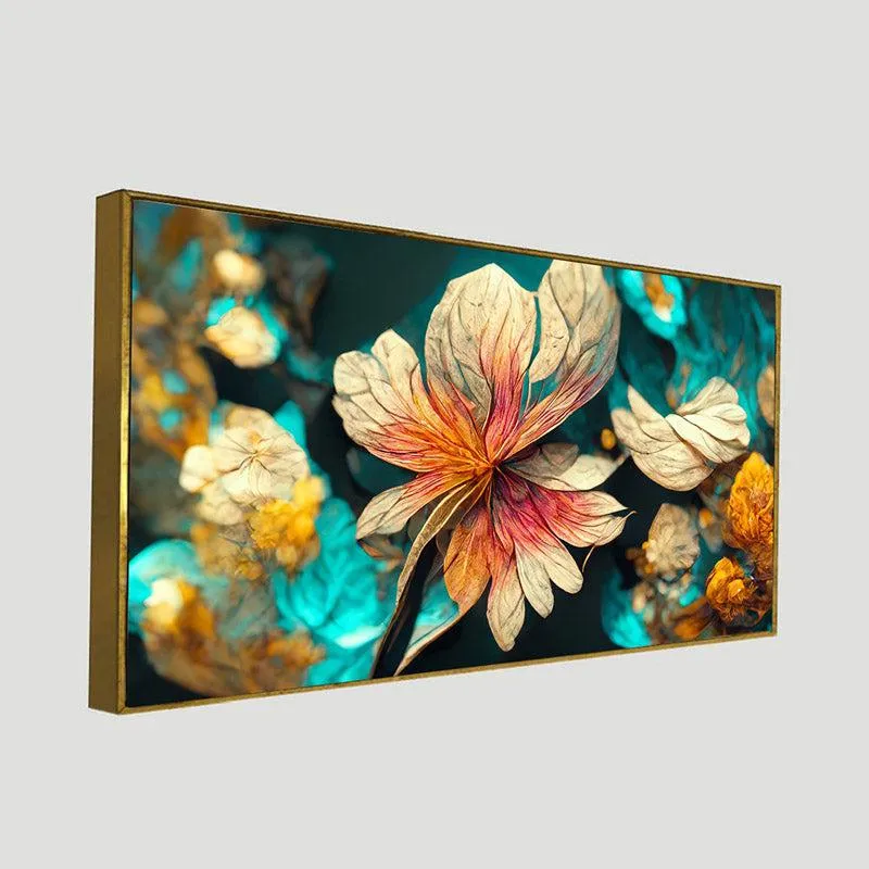Riam Floral Wall Painting With Frame media 8