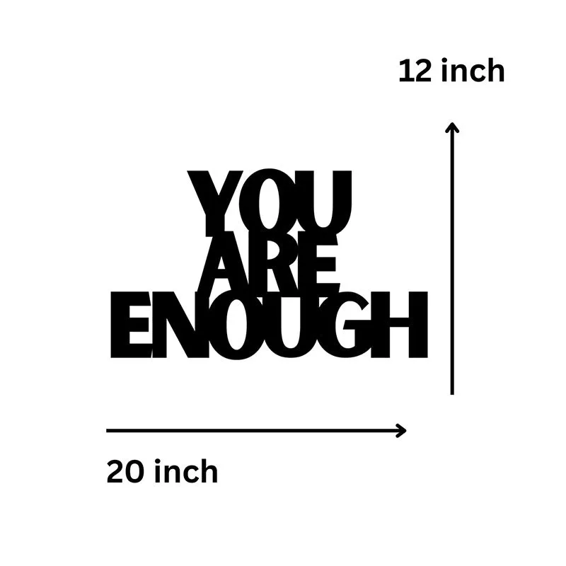 You Are Enough Iron Wall Accent media 5