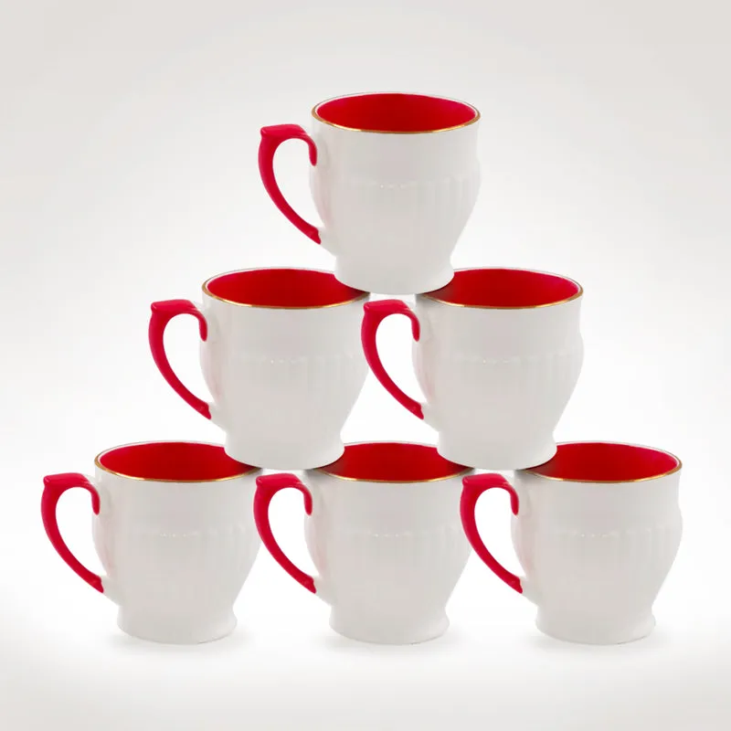 Axton Bone China Tea Cup (175 mL Each) -  Set of Six media 1