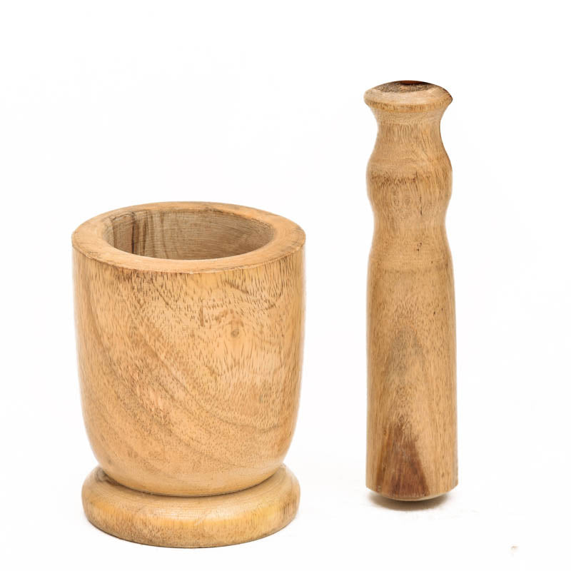 Caldera Wood Mortar & Pestle - Set Of Two media 5