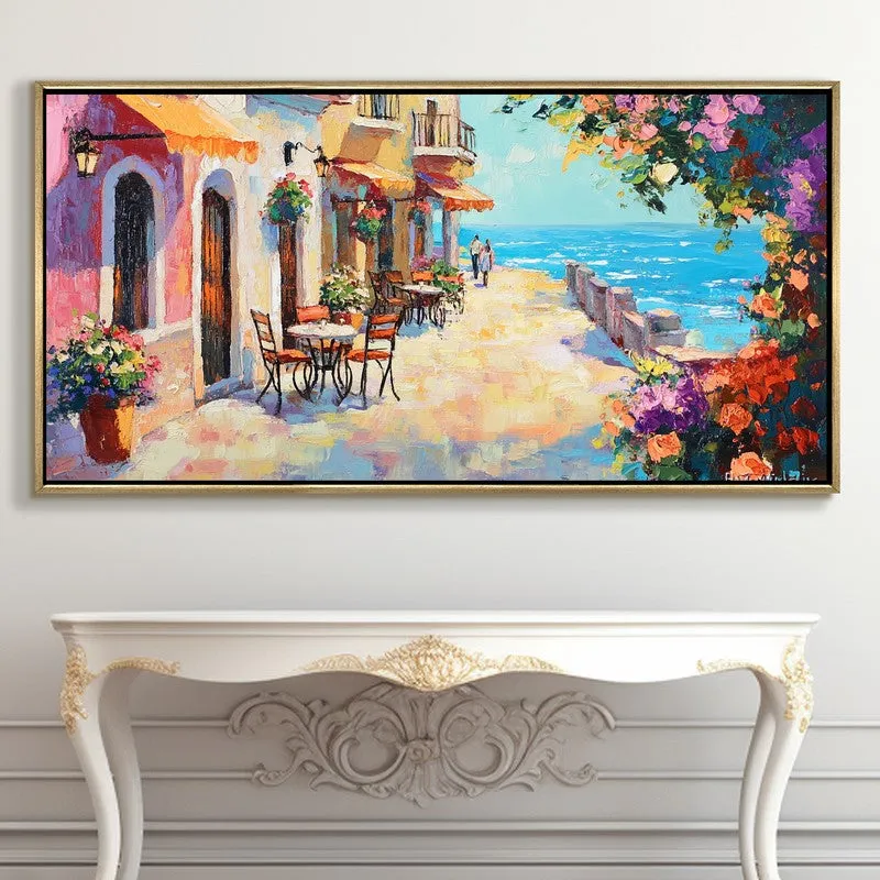Promenade Canvas Wall Painting With Frame media 5