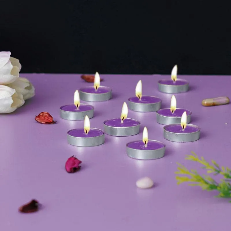 Sepova Lavender Scented Tealight Candle - Set Of Ten media 3