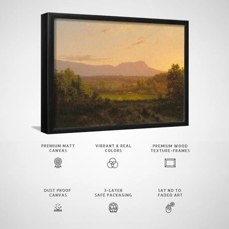 Tranquil Valley Canvas Wall Painting - Black Frame media 6