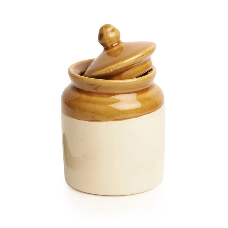 Bharani Handglazed Ceramic Jar Set (230 mL Each) - Five Piece Set media 4