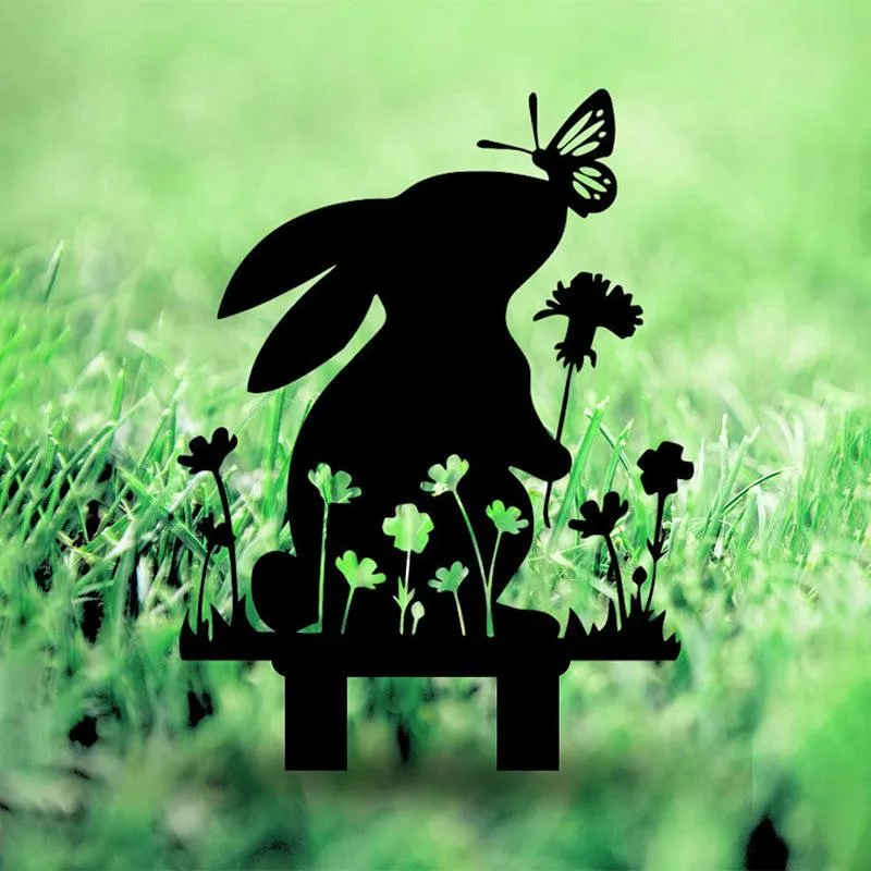 Rabbit Play Garden Stake media 1