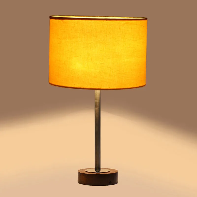 Cotin I Rodin Wooden Table Lamp - Yellow,Silver,Brown media 6