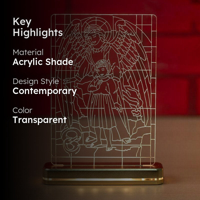 Holy Angel LED Acrylic Table Lamp - Transparent media 2