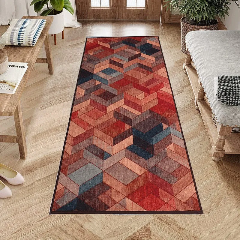 Chevron Nylon Runner Rug media 3