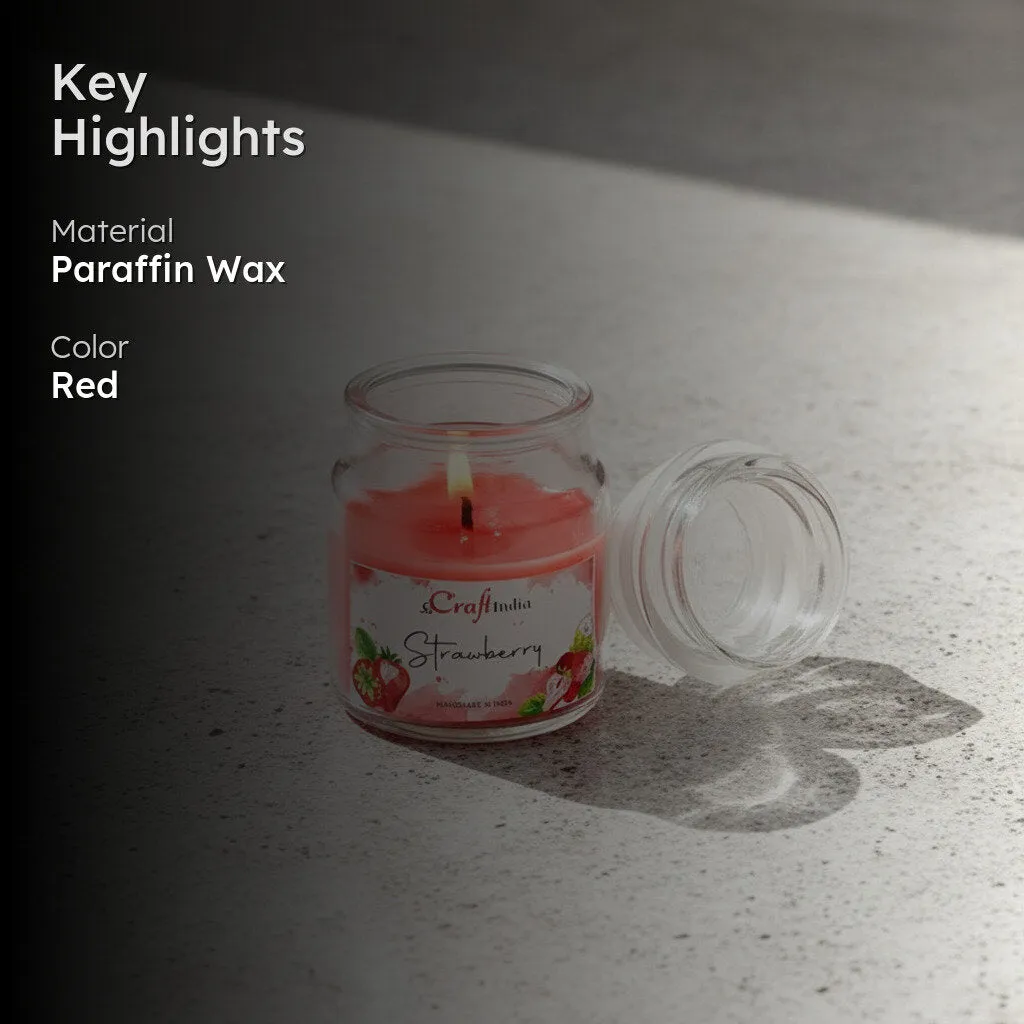 Nithya Strawberry Scented Jar Candle media 2
