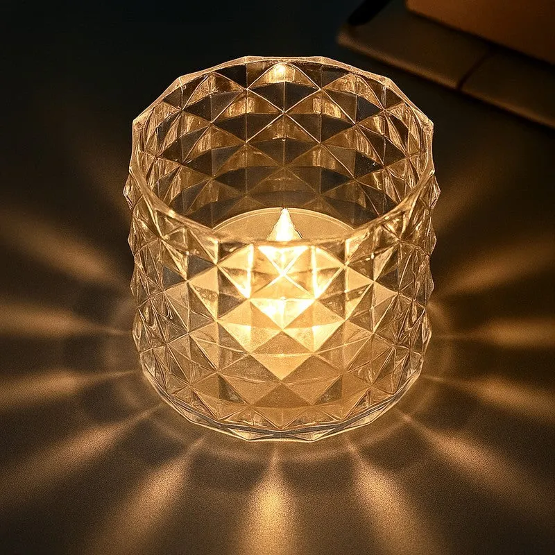 AuraLume Multi Choice Candle Holders (Transparent) - Set Of Four media 3