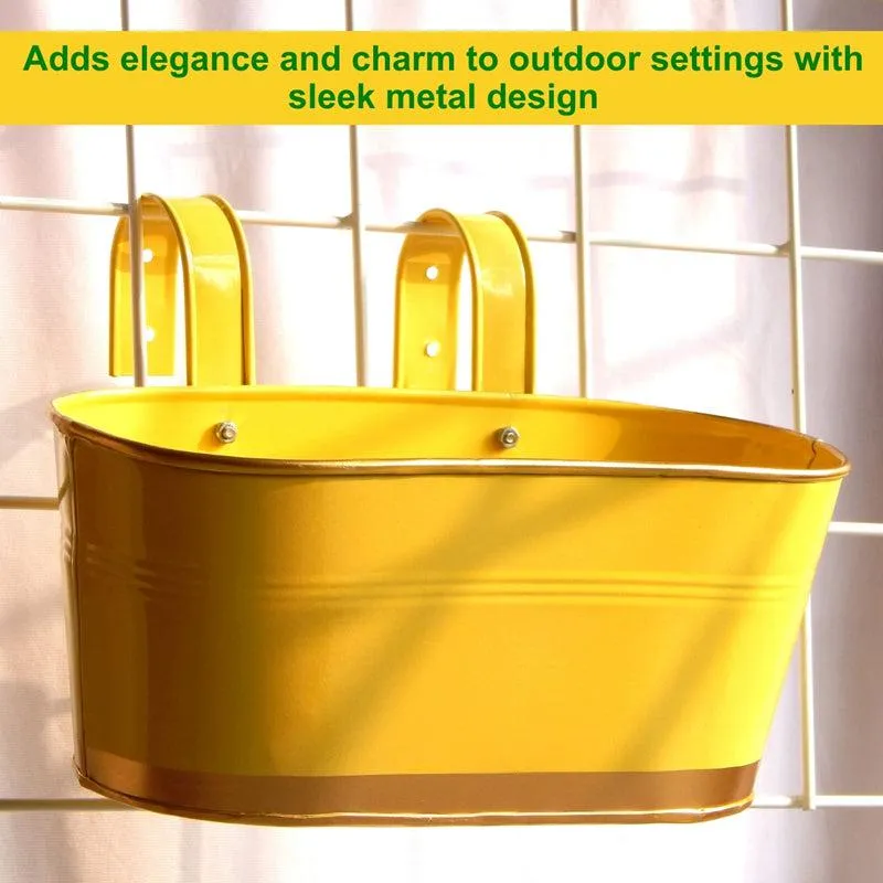 Norva Hanging Planter (Yellow) - Set Of Three media 4