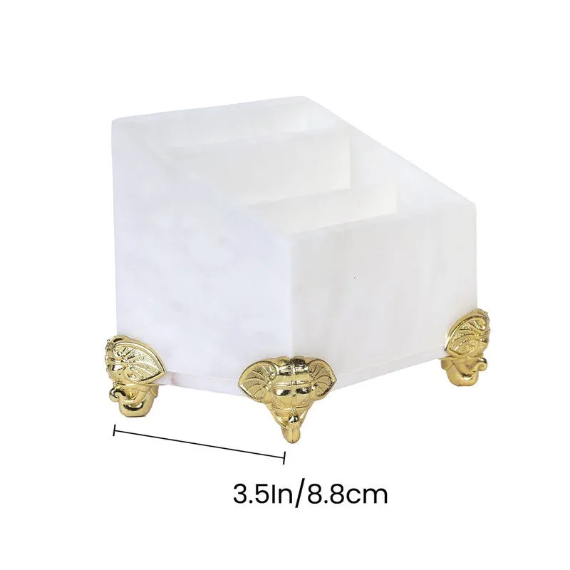 WorkZen Marble Desk Organizer - White media 5