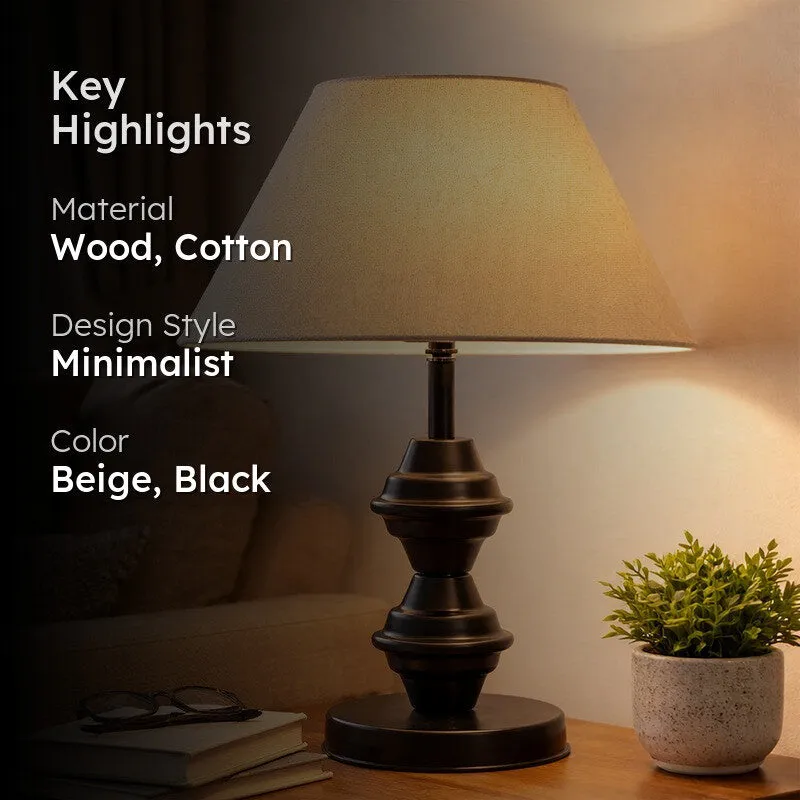 CleanFlare Metal Table Lamp - Beige media 2