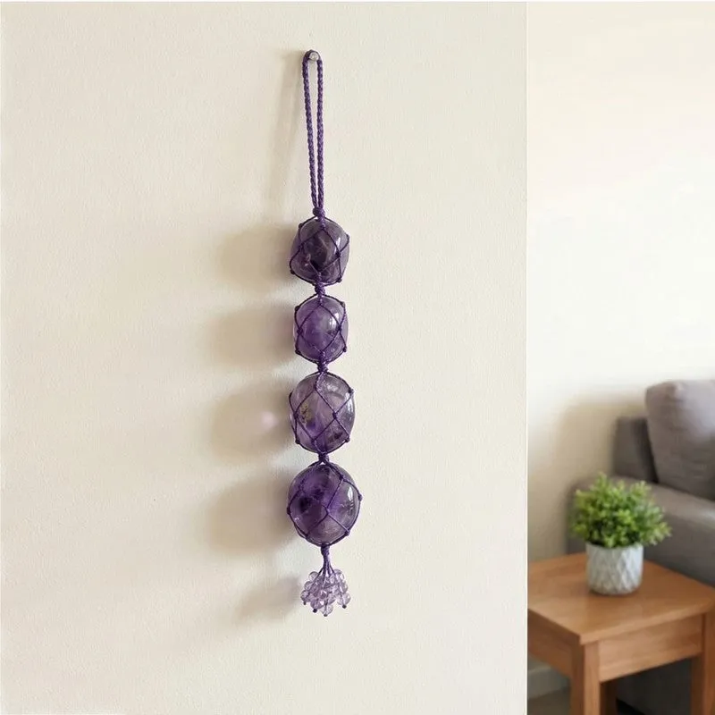 Zen Drive Spiritual Crystal Wall Accent - Purple media 1