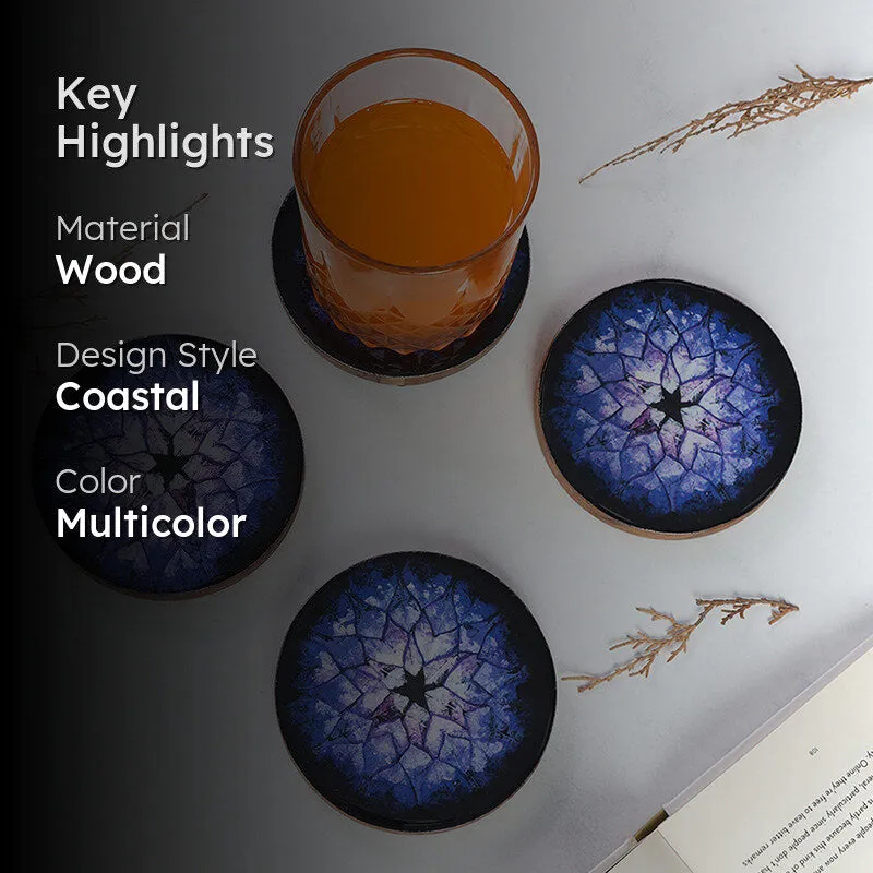 Starpoint Wood Coaster - Set Of Four media 2
