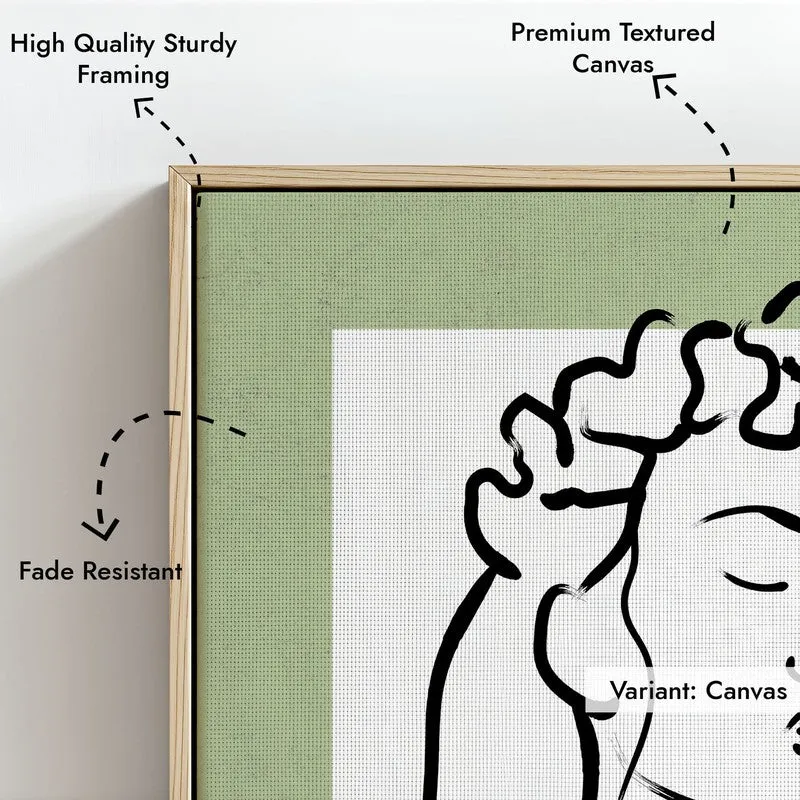 Graceon Canvas Wall Painting With Brown Frame media 7