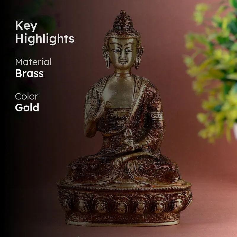 Divine Budha Brass Idol media 2