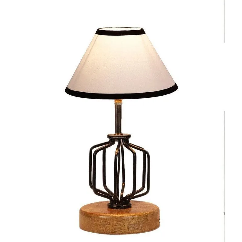 Cosmo Fabric Table Lamp - White,Black media 5