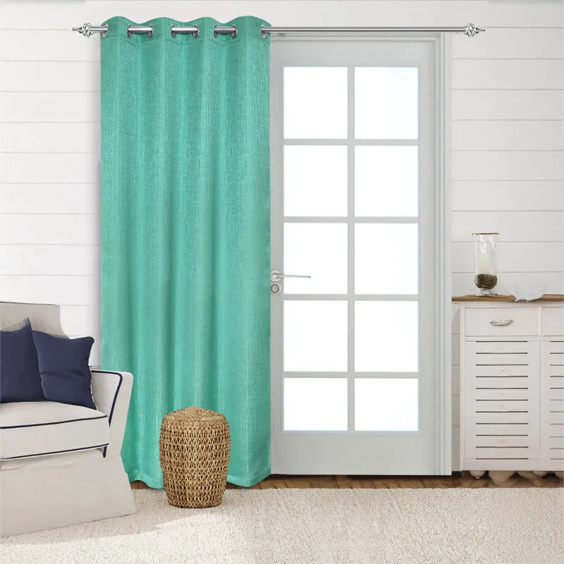 Saral Home Auriel Room Darkening Curtain - Teal media 1