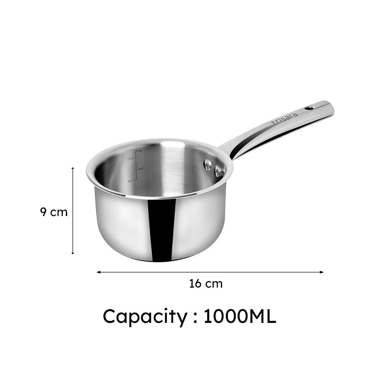 Trilinea Triply Saucepan - 1000 mL/6Inch media 6
