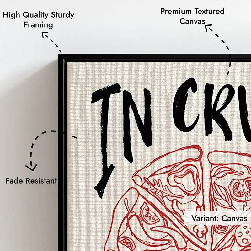 Crust Trust Archival Canvas Wall Art - Black media 7