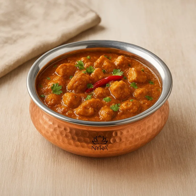 Servora Stainless Steel Serving Bowl - 350 ML media 1