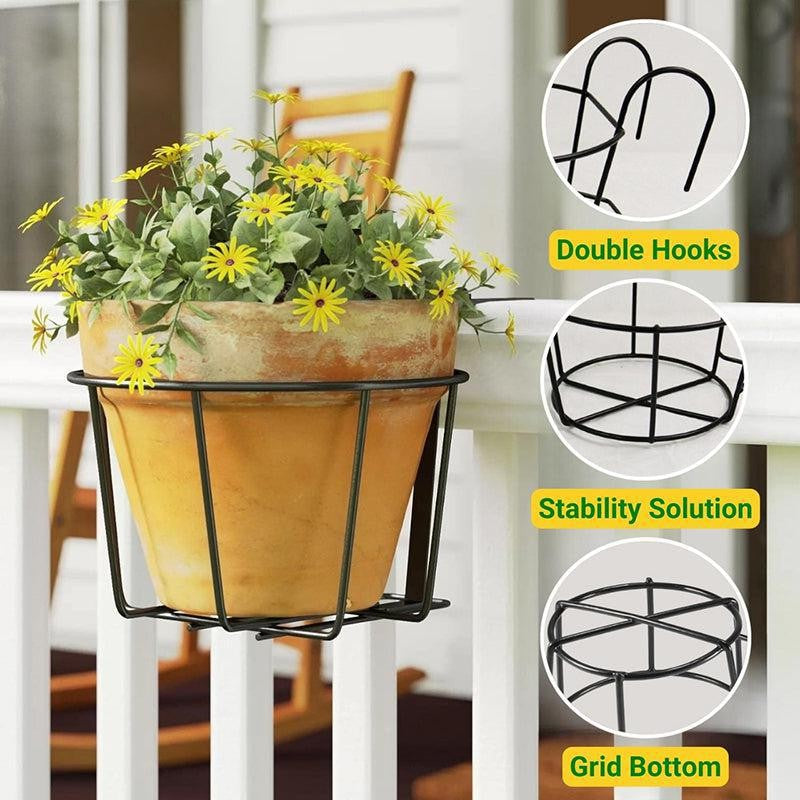 Dark Fern Metal Planter Stand - Set Of Two media 6