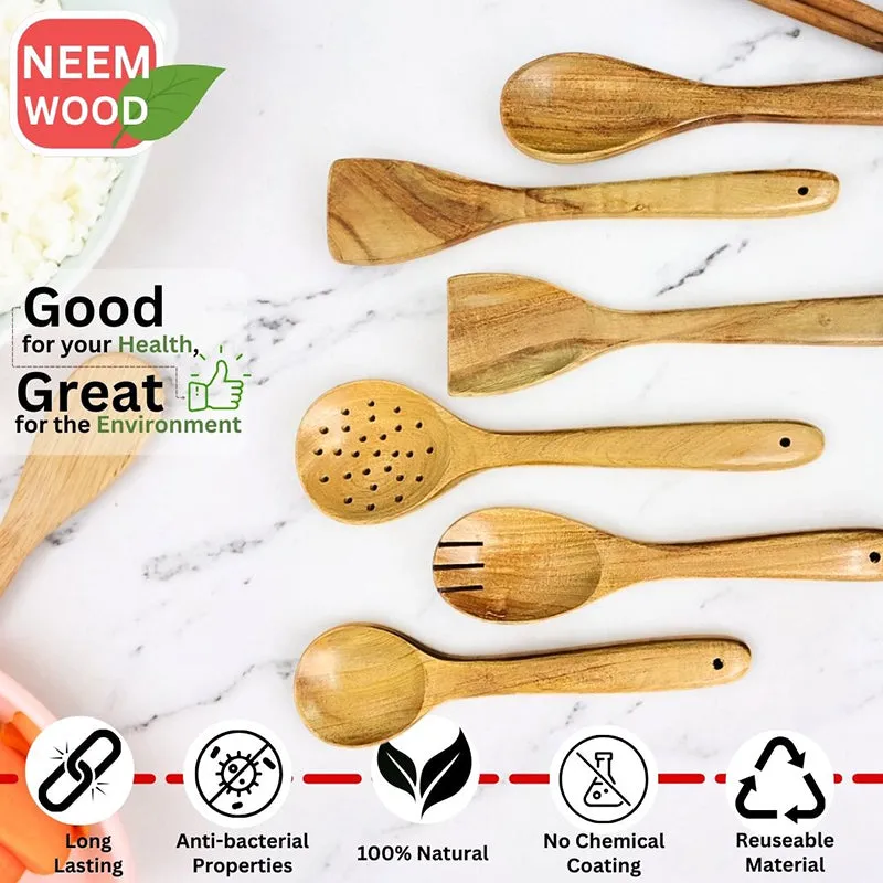 Rusticra Need Wood Serving Spoon - Six Piece Set media 6