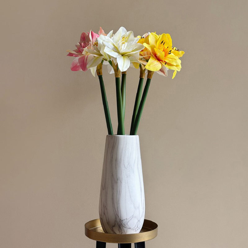 Amaryllis Artificial Floral Stems without Vase - Set of Five media 5