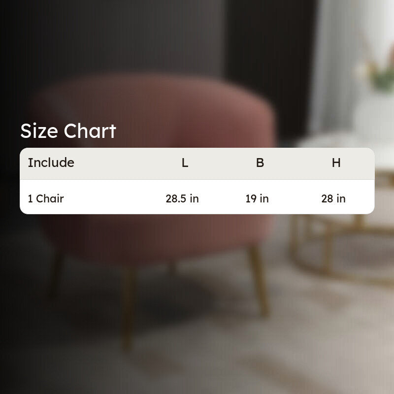 Leiser Accent Chair - Peach media 9