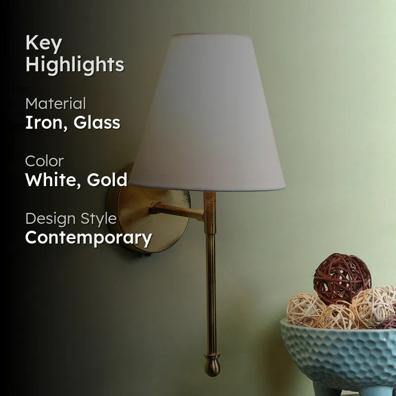 Joan Glass & Iron Wall Lamp media 2