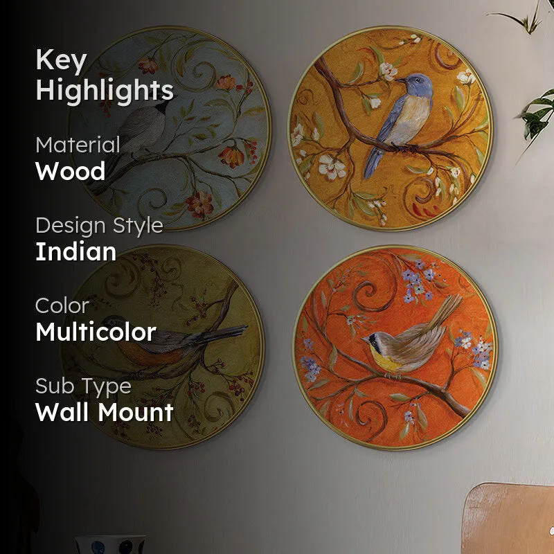 Sparrow Intricacy Wall Art - Set Of Four media 2