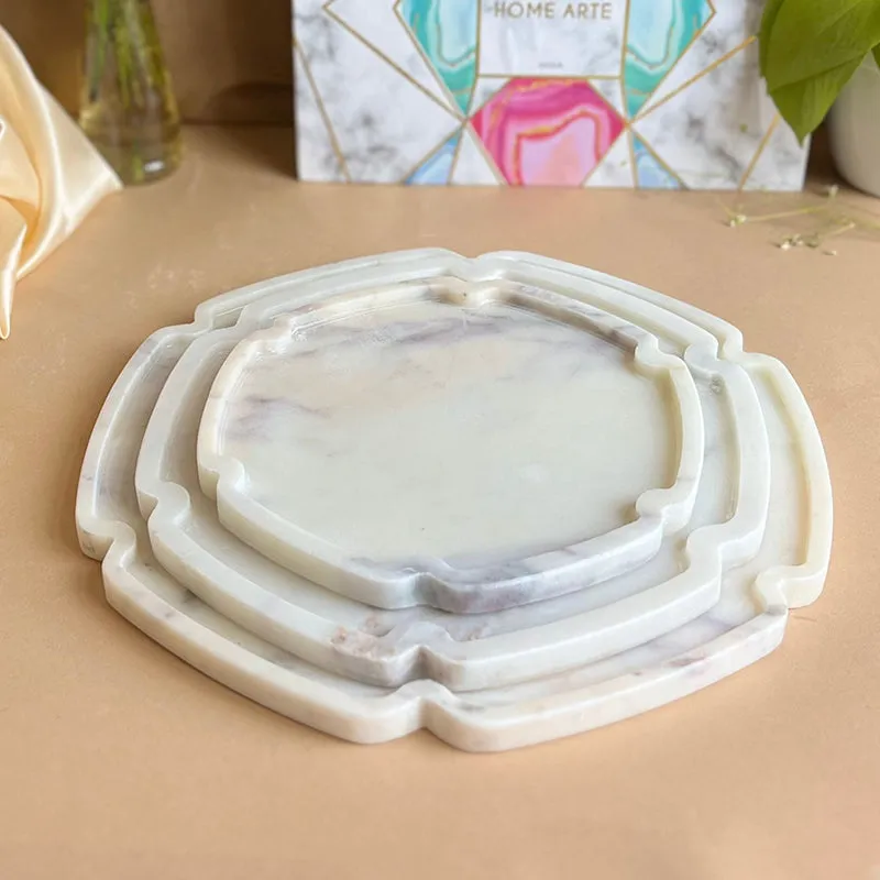 Sorella Hexagon Marble Platter - Set of Three media 5