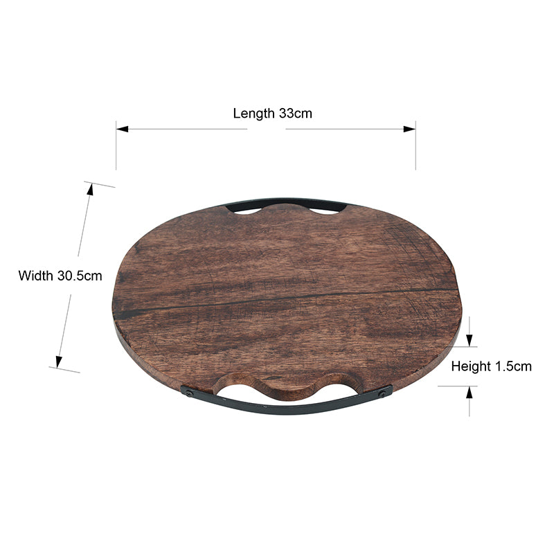 Timber Cut Wood & Iron Chopping Board media 6