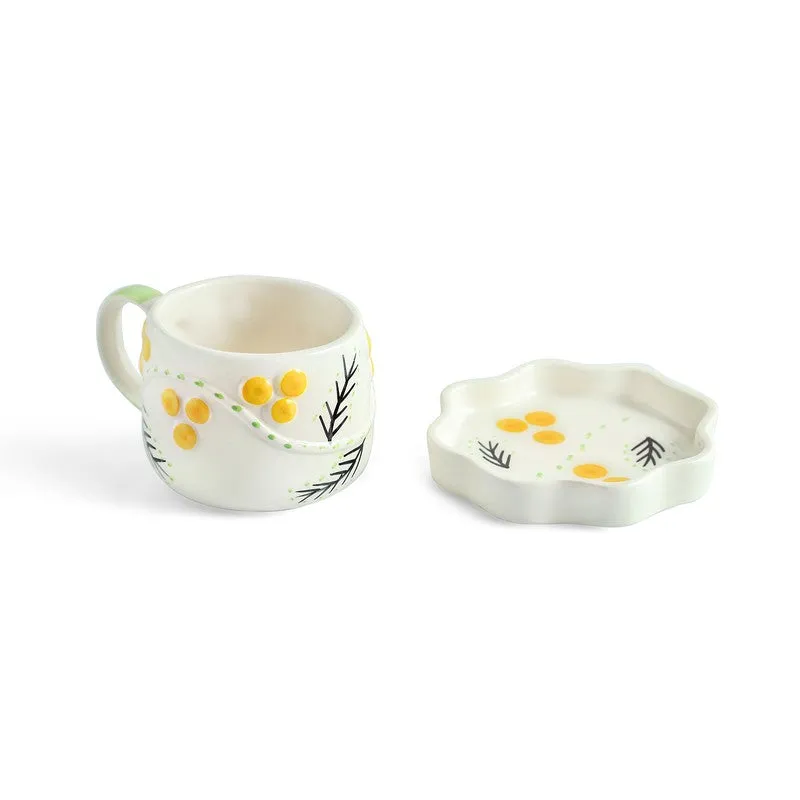 Sunbeam Bloom Cup & Saucer - Set of Two (310 ML) media 5