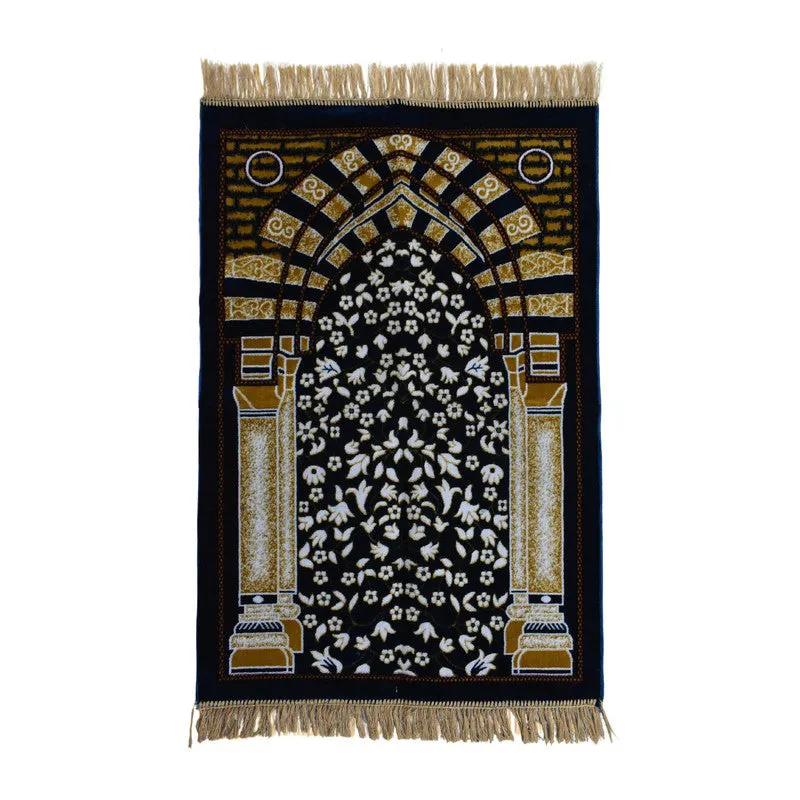 Classic Noor Velvet Pyaer Mat - Blue,Yellow media 3