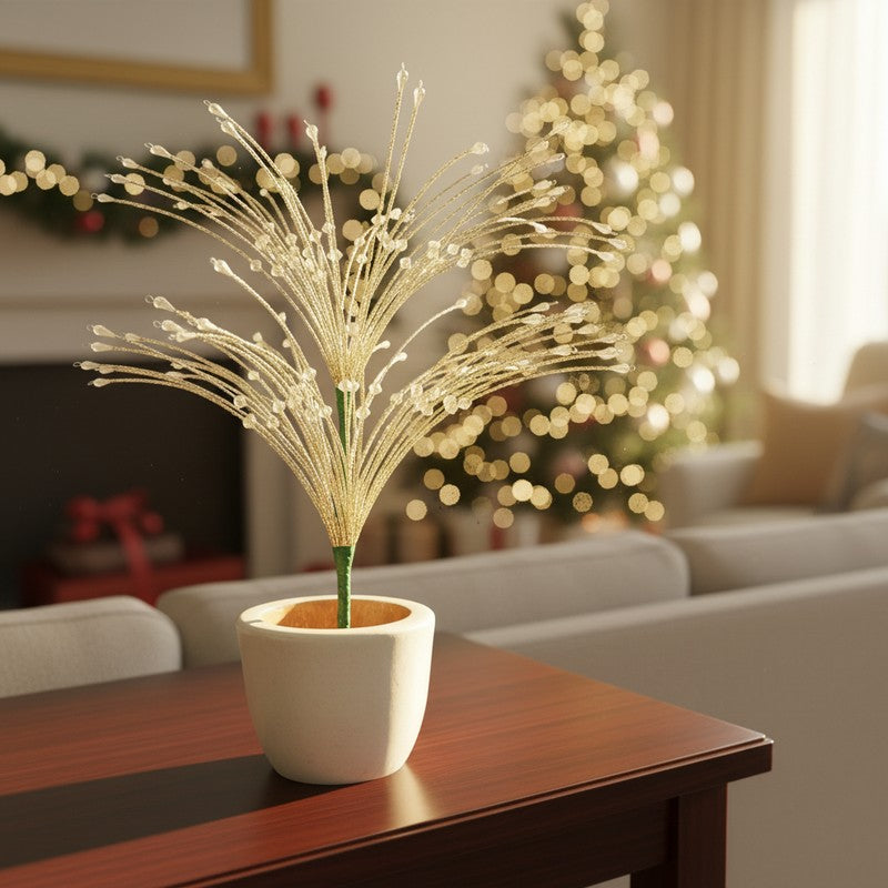 Sparkle Fountain Stem Christmas Ornamnets media 3