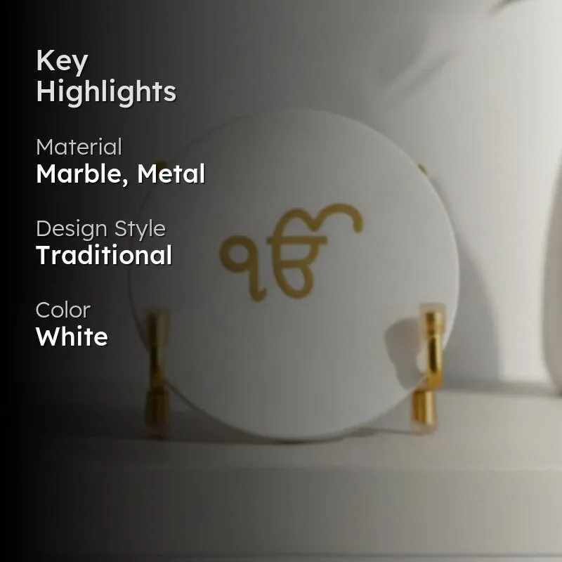 Ik Onkar Marble Spiritual Religious Accent media 2
