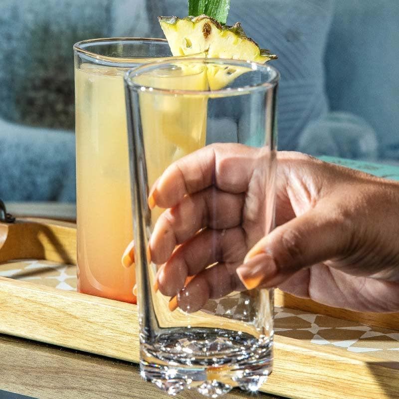 Troopee Straight Glass Tumbler (300 mL Each) - Set Of Six media 8