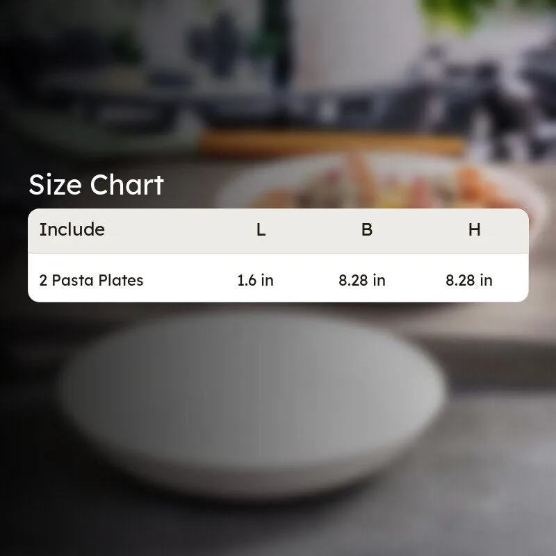 Bone China Pasta Plate (650 mL Each) - Set Of Two media 7