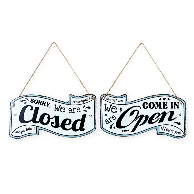 We're Closed Retro Metal Wall Accent media 3