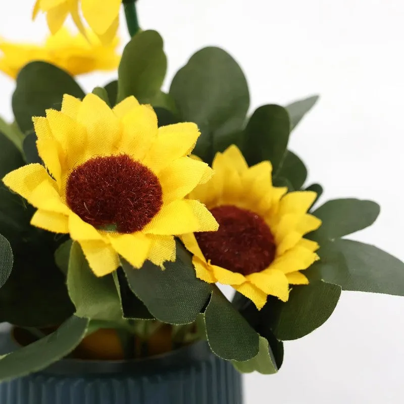 Artificial Sunflower Flowers Bunch media 3