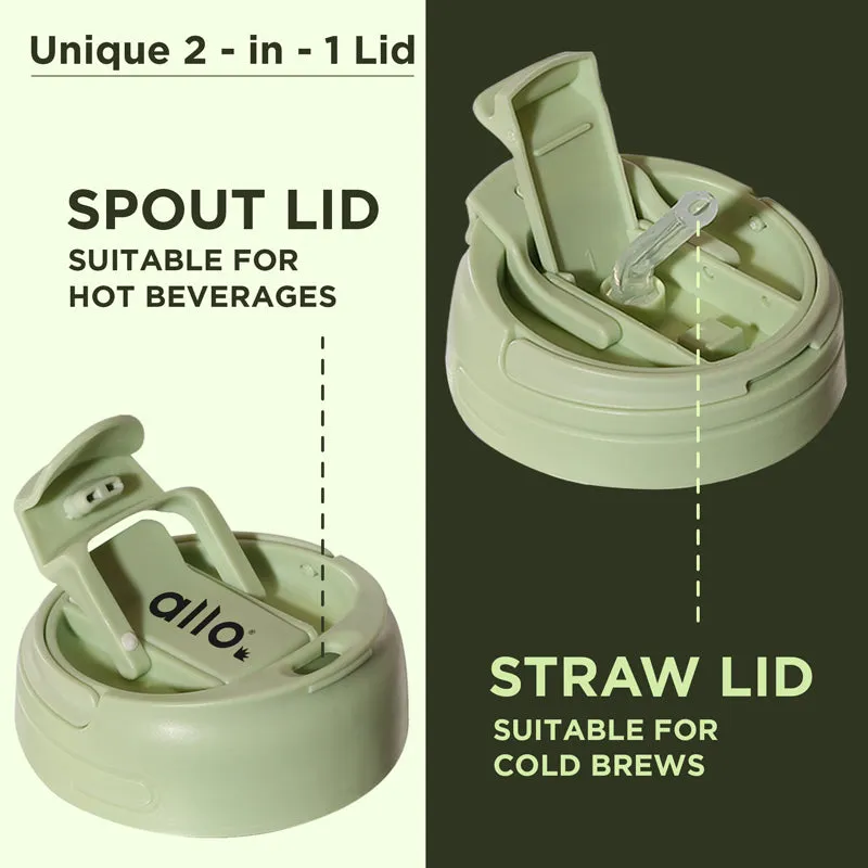 Lazo Glass Sipper - Light Green media 5