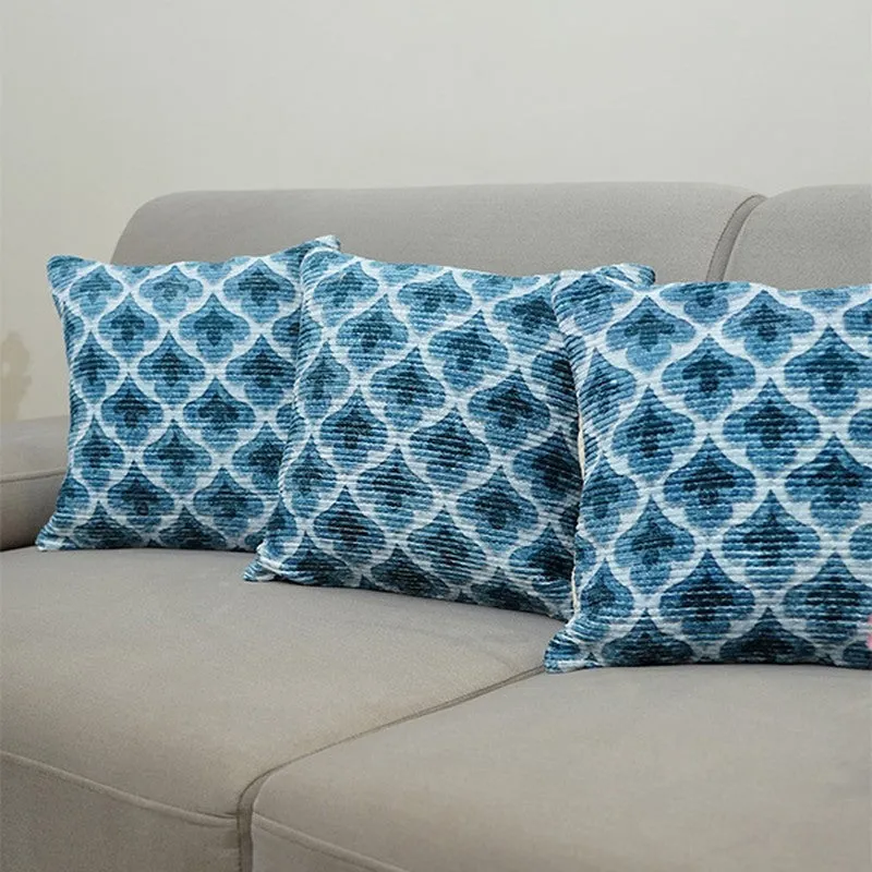 DiagMatrix Cushion Cover (Blue) - Set Of Three media 4