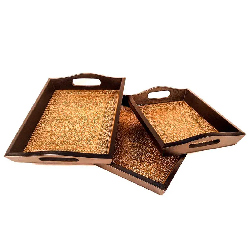 Duvara Brass Tray - Set Of Three media 3