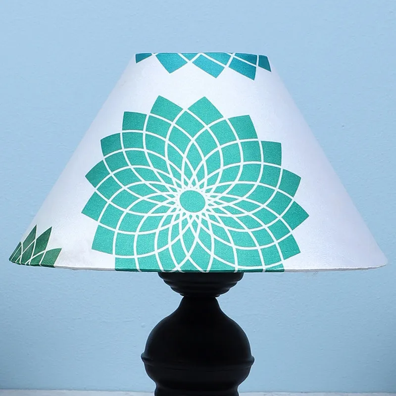 Akari Prima Printed Mango Wood Table Lamp - Green,Black,White media 3